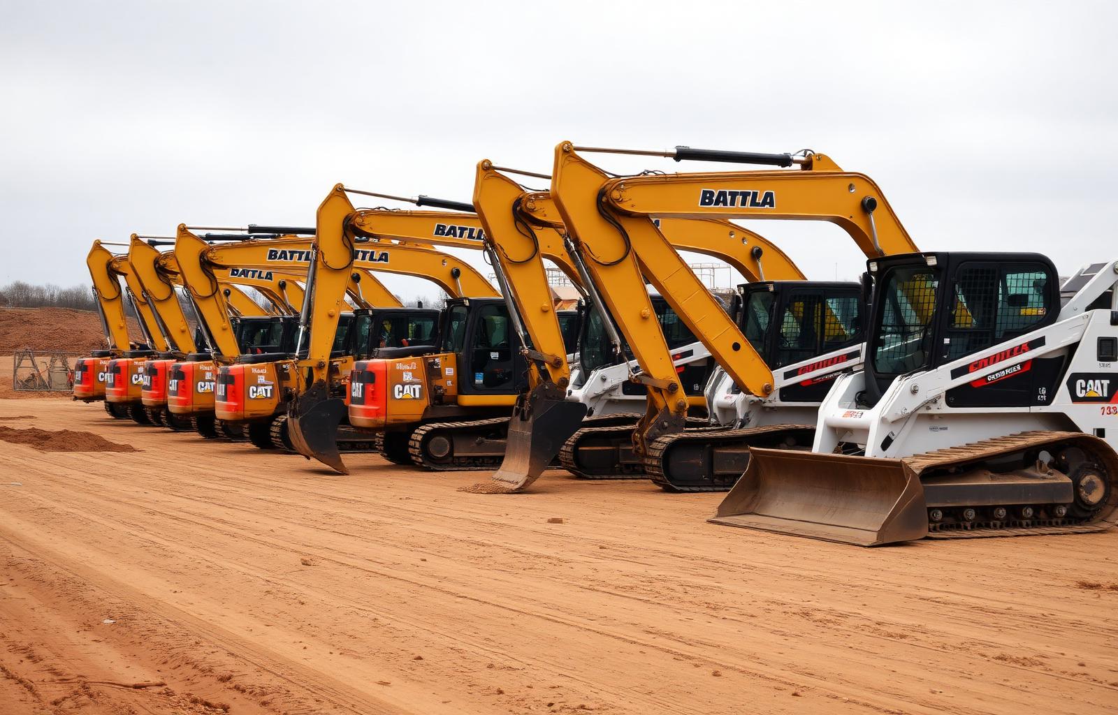 SAY Civil Works equipment on site